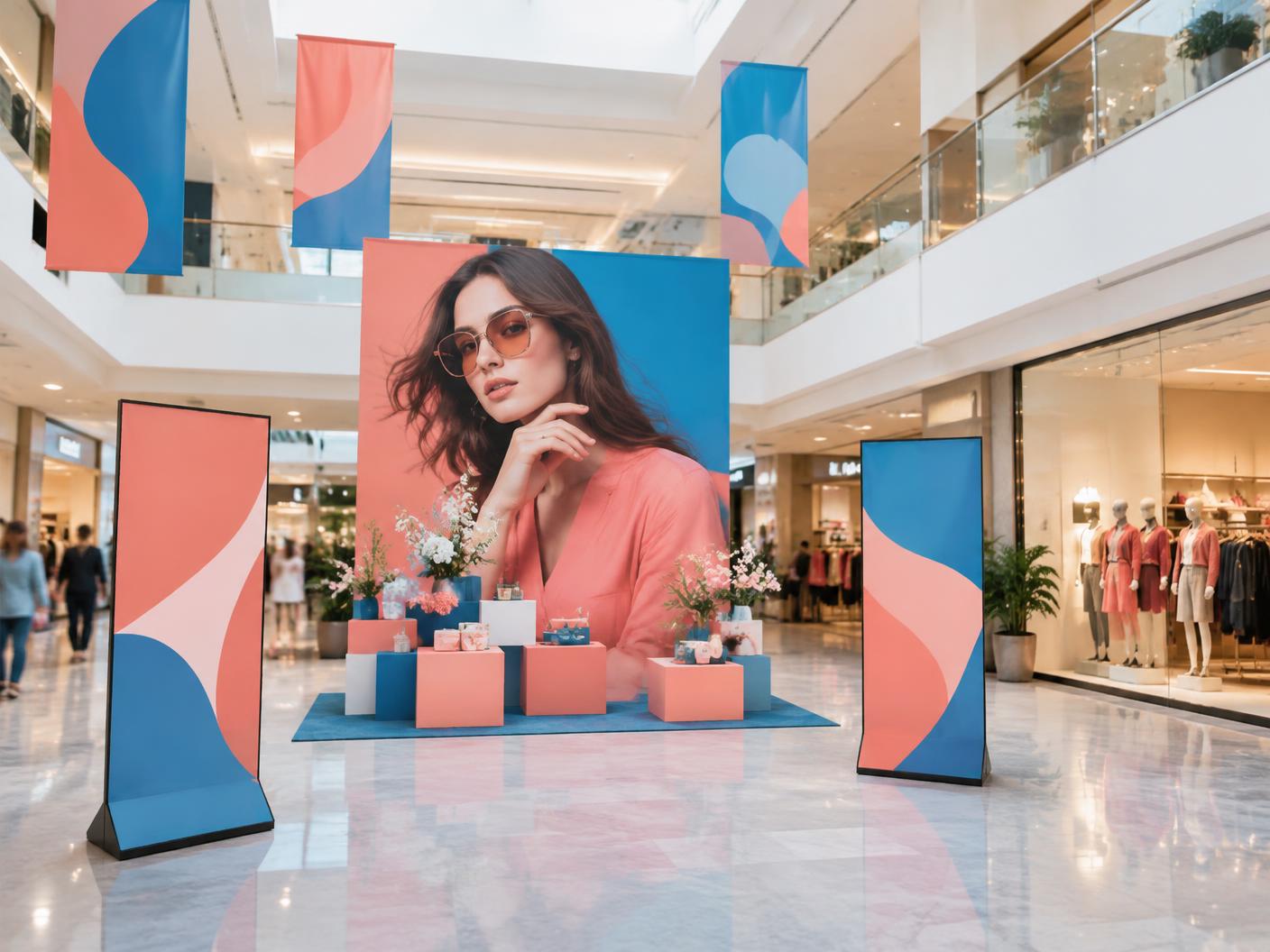 Campaña promocional terminada en un centro comercial